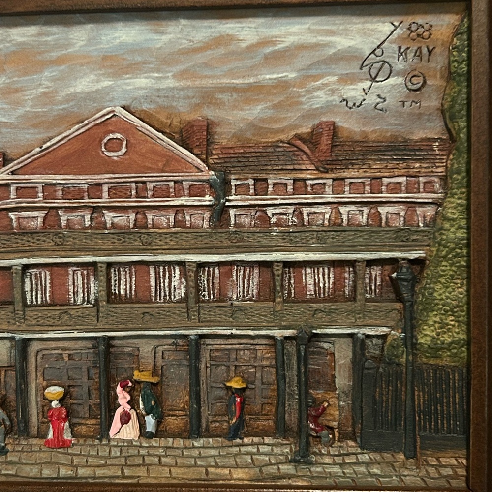 Kay Glenn New Orleans Street Scenes Woodgraph/Relief Carving Signed & Numbered - Picture 7 of 16